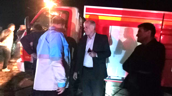 حریق کامل ۴۵ واحد مسکونی و تجاری در امامزاده ابراهیم شفت 1