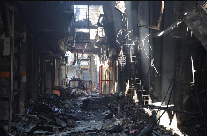 ارائه گزارشی از حریق عمدی بازار سنتی رشت به رئیس جمهور 1